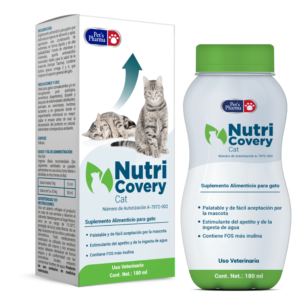 NutriCovery Gatos 180ml - Pet's Pharma NutriCovery Gatos 180ml - Pet's Pharma
